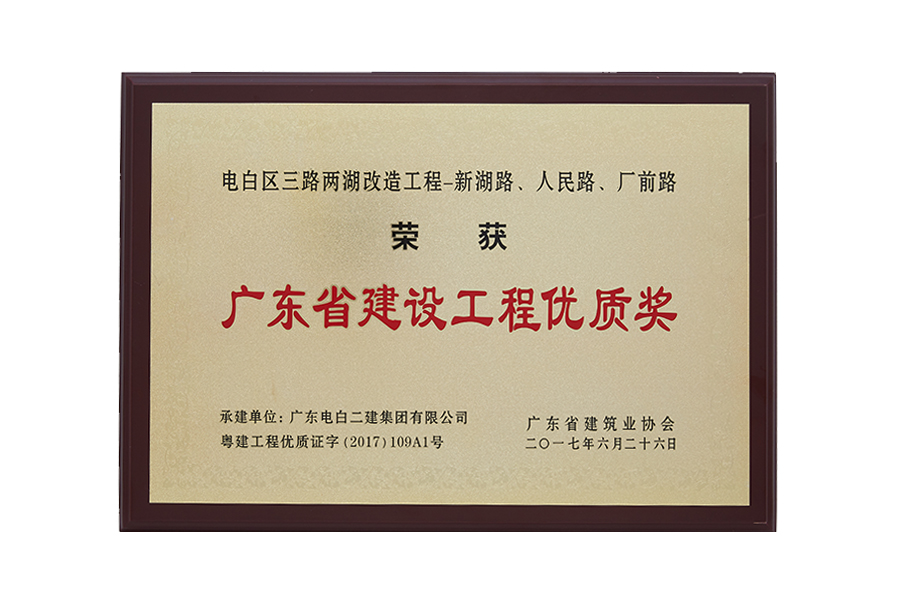 2017年广东省建设工程优质奖